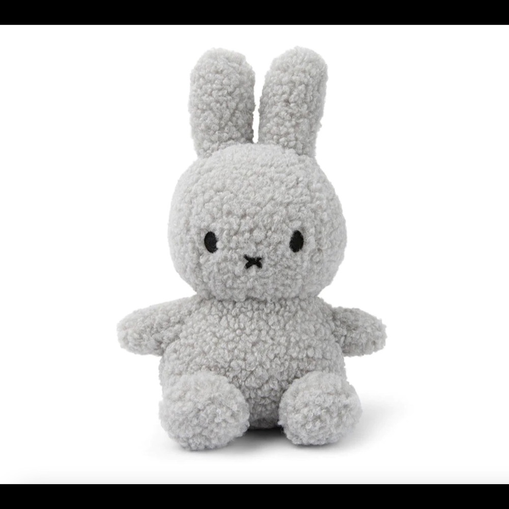 official grey sitting fluffy teddy plush miffy